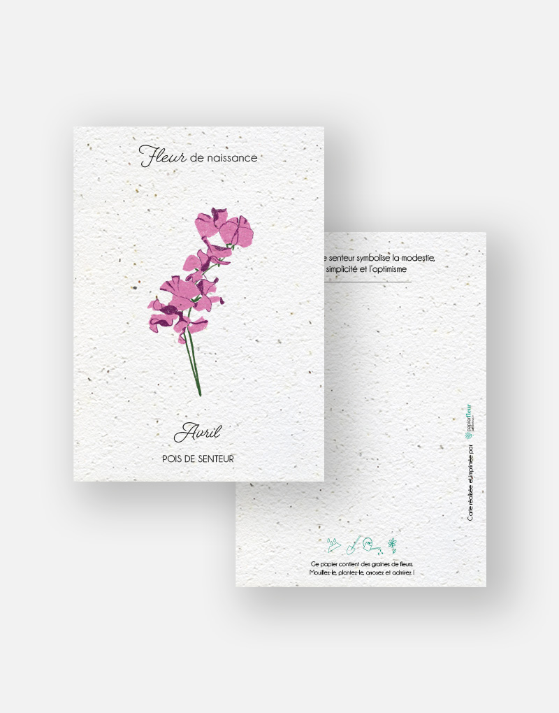 Carte enveloppe Plaisir d'offrir des fleurs