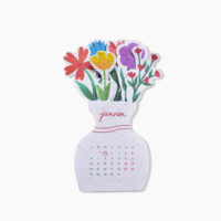 calendrier bouquet fleuri 2025