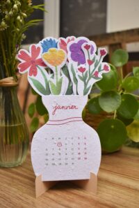 calendrier 2025 bouquet fleuri