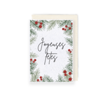 carte à planter joyeuses fêtes